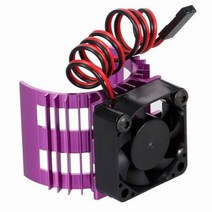 새로운 슈퍼 브러시리스 모터 히트 싱크 + 냉각 팬 540 550 3650 3674 Rc 카용 크기, Purple