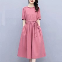 마원피스 2023 여름 여성의류 허리보정 슬림핏 스타일리쉬 하프기장 A라인 4998791053