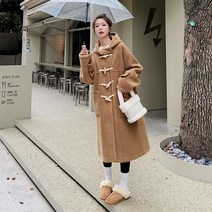 버튼 부클 누빔 인싸템 시슬리 배색 떡볶이코트 여성 겨울코트 플리스 폭신폭신 톰보이