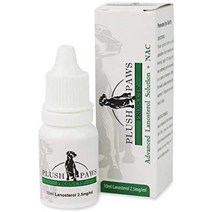 개 고양이 봉제 발 제품 고급 라노스테롤 솔루션 nac | 눈 관리 | 백내장 애완 눈, 0.33fl oz(1팩)