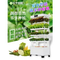 수직농장 식물 재배기 지능형 야채 자 흙이없는 가정용 수경 꽃 딸기 묘목 심기 인공물, [3] 미니 데스크탑 화분  대나무