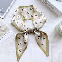 고라이토 트윌리 쁘띠 롱 꽃무늬 스카프