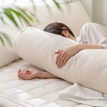 파르페by알레르망 미니멀 피그먼트 원형 바디필로우, 차콜(21x100), 솜미포함