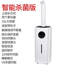 무드등 대용량 무선 사무실 가정용 가습기 대 안개 볼륨 상업용 산업용 슈퍼마켓 대규모 야채 및 과일 신선 유지 잎 분무기, 물이 포함된 21L 쿼드 코어스마트 살균 버전
