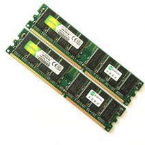 컴퓨터 메모리 램 1GB DDR PC2700/3200/2100 DDR1 333MHZ 400 MHZ 266 333 데스크탑 PC 모듈 RAM, [06] 1GB 266MHz 2개