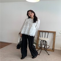 드롭숄더 블라우스