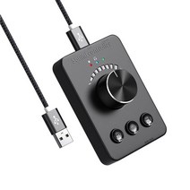 3 모드 usb 컴퓨터 볼륨 컨트롤러 블루투스 호환 5.1 멀티미디어 pc 스피커 외부 오디오 볼륨 컨트롤 조절 노브, 한개옵션0