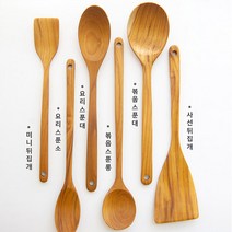 깡냉이삼춘 친환경적인 키친툴 티크 조리도구 6종 빠른배송, 볶음스푼롱