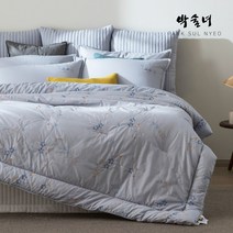 박술녀 순면 광목 차렵침구 풀세트 (작품명 야생화) 차렵이불+누빔패드+베개커버 #빠른배송 #포근한항균이불 #부모님선물