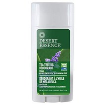 Desert Essence Tea Tree Oil Deodorant - 2.5 Oz - Long Lasting - Propylene Glycol Aluminum Free - Ne, 1
