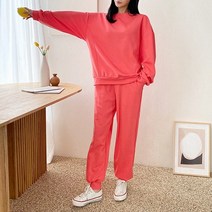 [바보사랑] 여자 홈트 트레이닝 조거팬츠 맨투맨 운동복 세트[옷자락]
