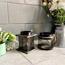 (주)가온누리코리아 로맨틱한 분위기의 인테리어 효과 앤틱 캔들 홀더, 7.대-원형청동