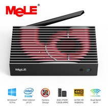 MeLE-셀러론 J4125 쿼드코어 8G 128G 팬리스 미니 PC 윈도우 11 프로 산업용 컴퓨터 HDMI 4K 데스크탑 VGA, 해외공급사, J4125 8GB 128GB