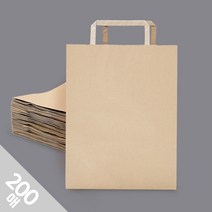 아트박스/프롬앤투 [대량구매] 데일리 크라프트 쇼핑백(중) 200매, 단품, 상세 설명 참조
