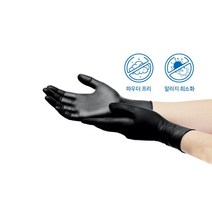 식품용 니트릴장갑 설거지 세차 미용 청소 용 다용도, 블루/S
