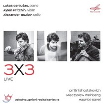 [CD] Geniusas / Pritchin / Buzlov 쇼스타코비치 / 바인베르크 / 라벨: 피아노 삼중주집 (3X3 Live - Piano Trios)