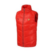 푸마 50 PUMA Ferrari Classic Down Vest 페라리 다운 패딩조끼 여성용 레드 블랙 2종 택1