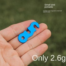 차량루프텐트 Go-again 알루미늄 우산 로프 버클 텐트 당김 액세서리 S 모양 바람 3 안 오픈, 01 주황색