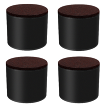 곽씨네 슈퍼 가구 다리 높이조절발 60x52mm 원형 4개입, 블랙