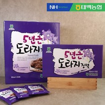 [태백농협] 믿고먹는 5년근 도라지진액 80ml (30포~150포) / 농축액 / 건강즙 / 파우치형 / 도라지즙, 90개