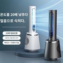 Apnoo 2023 가정용 날개없는 냉풍기 써큘레이터 선풍기 에어컨선풍기 얼음선풍기 무소음 타워형 선풍기, 블랙