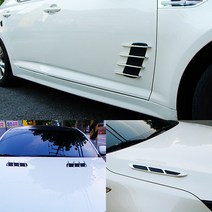 디씨몰 튜닝 에어플로우 닥트, AF-샤크핀 크롬 좌우1세트