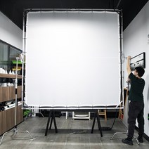 호환가능 대형 썬 스크림 화이트 디퓨저 나비 조명 수정 영화 크루 광고 사진 촬영용 2.4x2.4m 3x3m 3., 02 3x3m