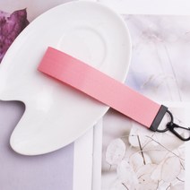 단색 무지 기본 컬러 리본 스트랩 키링 키체인 가방 고리 열쇠고리 키홀더 DIY 만들기 제작 데코 꾸미기 자수 이니셜 새기기 분홍색 핑크, 화이트