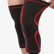 쫀쫀하고 간편한 착용 3컬러 무릎보호대1p 자전거 헬스 운동할때 무릎아대 관절보호, 여성용_레드
