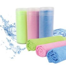 플씨드 무지 스포츠 아쿠아 습식타올 80 x 34 cm, 그린, 1개