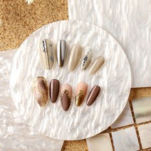네일아트판 육각형 네일파레트 마블파레트 비즈 진열, 원형CM002098