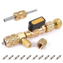 Meterk R410 R22 가정용 에어컨 밸브 코어 제거 패키지 냉매 처리 도구를 누설하지 않는다, 1개