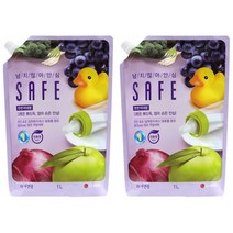 세이프 천연 미네랄 주방세제 리필형, 1000ml, 2개