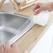 싱크대 테두리 투명 실리콘 단면 테이프 욕실 5X300CM