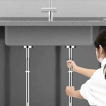 잭서포트 천장 리프트 펜스 안전 천장공사 서포트, 두께 업 (220-320cm)스테인레스 1개