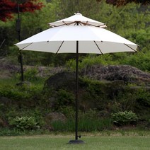 매직코리아 파라솔킹260+콘크리트베이스/국산 야외파라솔, 파라솔킹260_옐로우+콘크리트베이스