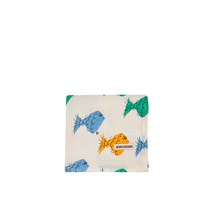 (정식매장판) BOBO CHOSES KIDS 23SS NEW 보보쇼즈 키즈 베이비 아동공용 물고기 패턴 블랭킷(123AU005_110) KBO32JAET095WH 화이트
