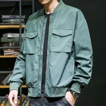 쥬엔리치 남자 빅사이즈 자켓 야구 점퍼 캐주얼 루즈핏 집업 남성 작업복 잠바 봄 가을