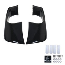 야마하 YZF R1 2015 - 2022 R6 오토바이 공기역학 윙렛 윈드실드 페어링 윙, [02] Bright Black