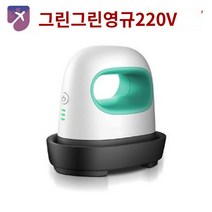 티셔츠 휴대용 미니 의류 전기다리미 열 프레스 인쇄, 미니휴대용핫픽스(잉글리시220V)-그린