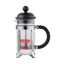 Bodum Caffettiera 프렌치 프레스 커피 메이커 검은색 플라스틱 뚜껑 및 스테인리스 스틸 프레임 3컵 12온스, Black/Chrome, Black/Chrome