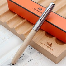 만년필 생일 특별한 선물 학생 Jinhao 나무 0.380.50.8mm 이리듐 벌펜필기구 깃털 평행 펜사무실 학교 미술 용품 스타일로, 0.5mm, 04 feng