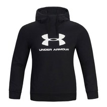 언더아머 남자 후드티 UA 베이직 로고 후드 티셔츠 (블랙) 1347631-001