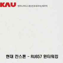 현대 칸스톤 윈터워킹/엔지니어드 스톤 싱크대 상판 교체/가우테크 자재 판매, RU657 윈터워킹