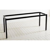 사무실/서재용 블랙스틸 책상 프레임(150cm) 대학생용 컴퓨터 자취방 멋진, 책상프레임(180x80cm)