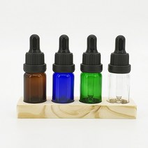 갈색 유리 공병 잠금캡 스포이드 아로마 오일 화장품 10ml, B_스포이드10ml_파랑