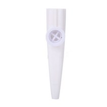 악기 내구성 1 X 카주 오렌지 핑크 플라스틱 퍼플 레드 화이트 그린 옐로우, [06] White