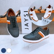 제이시 소가죽 남성 슬랙스 정장 스니커즈 3CM M002