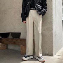 남성 정장 데일리 와이드 슬랙스 팬츠 레저 면 바지 캐주얼 밴딩 sacoora500*93618726Tk