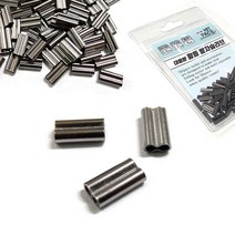 HITPACE 팔자슬리브 쌍슬리브 자작채비 100pcs 모노낚시, 0.8mm, 100개